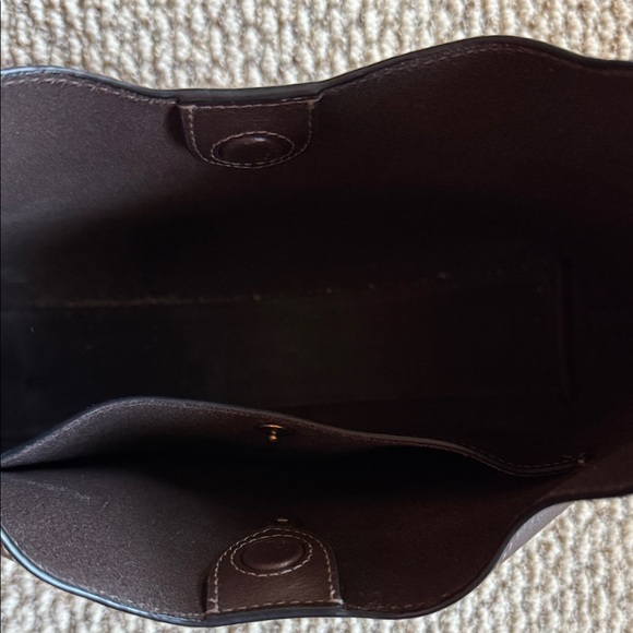 Coach Dark Brown Leather Brooklyn 28 Shoulder Bag - Picture 3 of 4